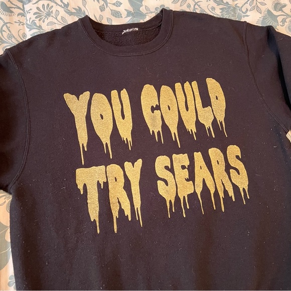 Mean Girls quote sweatshirt / Regina George / Try Sears / goth / Punk / Lohan - Picture 2 of 4
